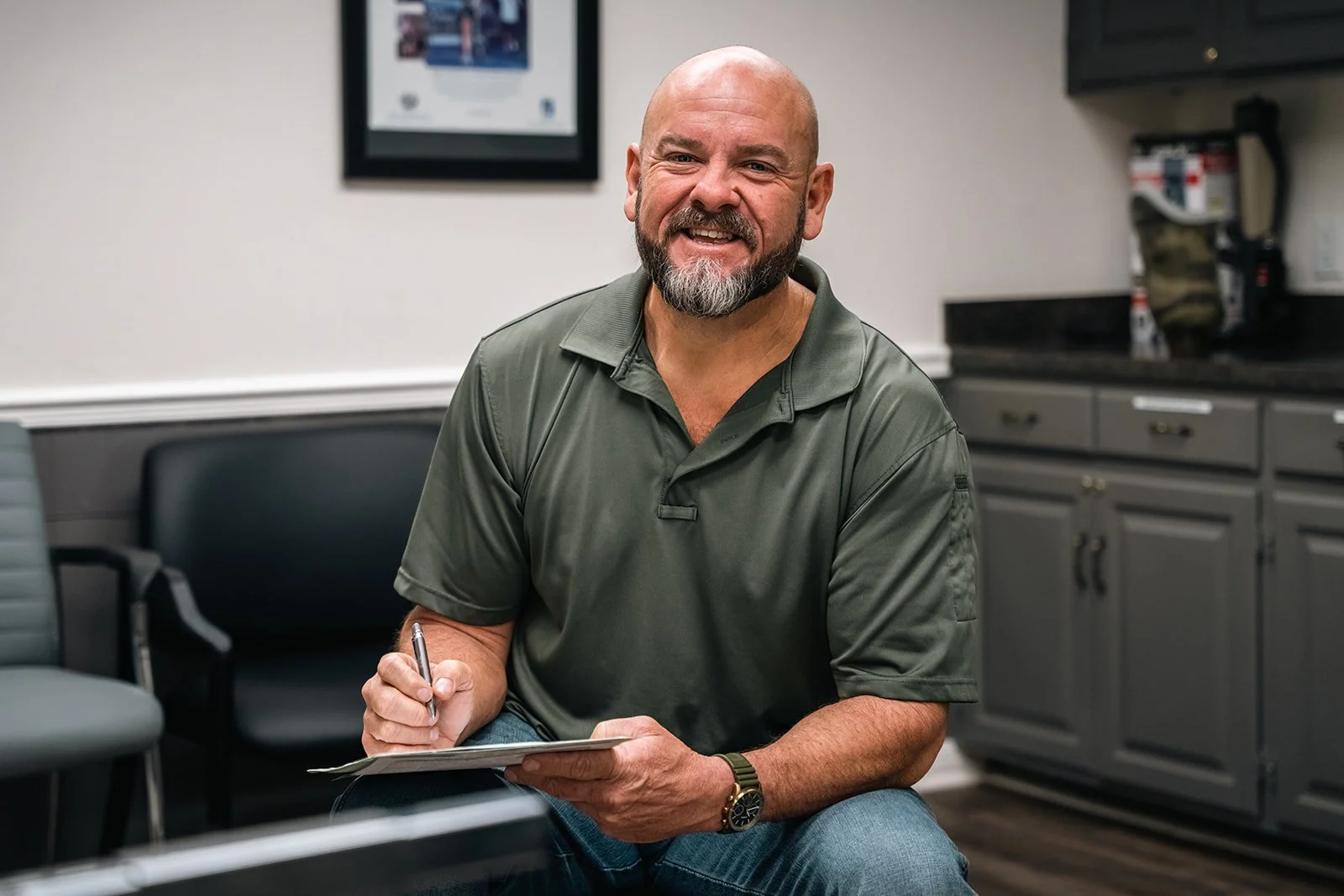 A prosthetist at Tyler Prosthetics